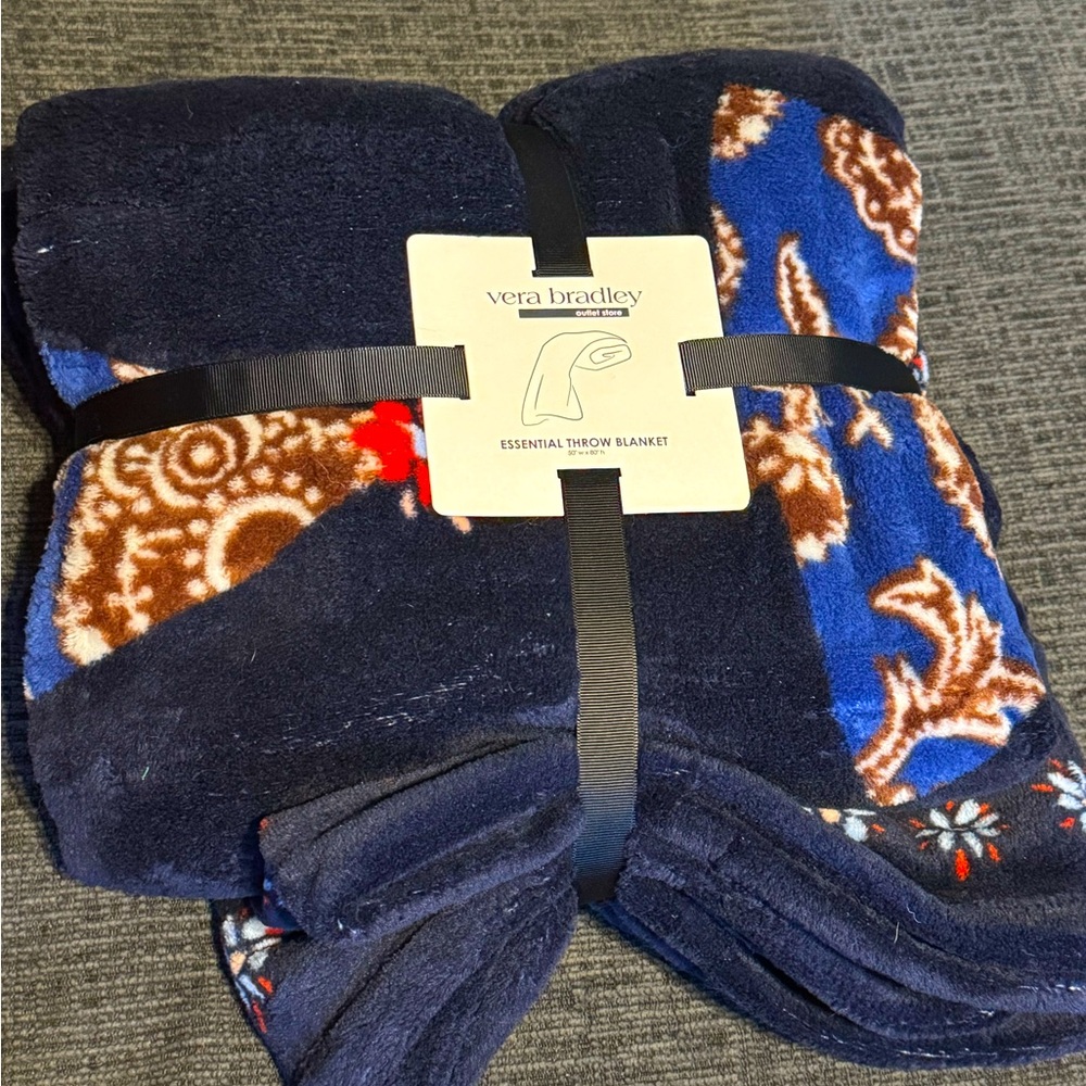 Vera Bradley Essential Throw Blanket, 50”W x 80”H